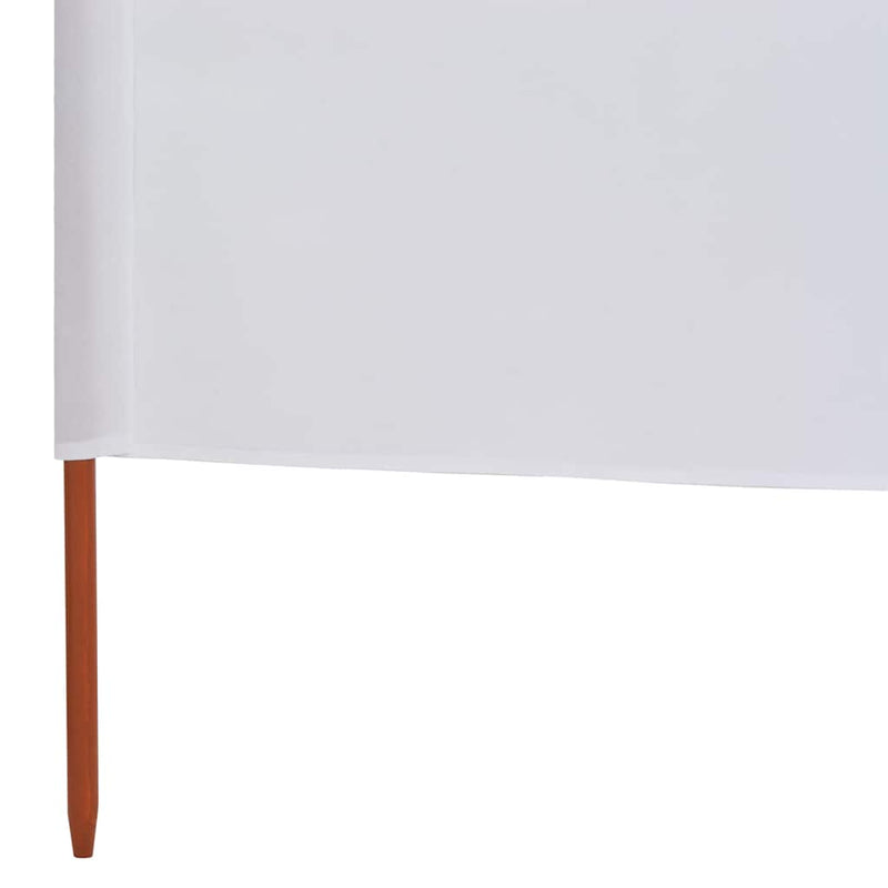 vidaXL homokfehér 9-paneles szövet szélfogó 1200 x 120 cm