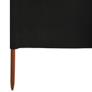 vidaXL fekete 9 paneles szövet szélfogó 1200 x 120 cm