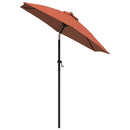 vidaXL terrakotta alumínium napernyő 200 x 224 cm
