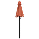 vidaXL terrakotta alumínium napernyő 200 x 224 cm