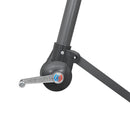 vidaXL burgundi függő napernyő alumínium rúddal 3 m