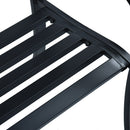vidaXL fekete acél kerti pad 125 cm