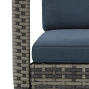 vidaXL antracitszürke polyrattan kerti hintaszék