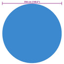 vidaXL kék polietilén medencetakaró 356 cm
