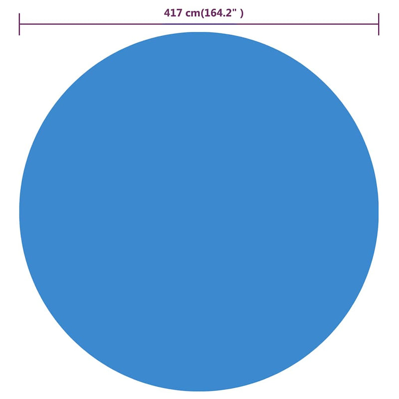 vidaXL kék polietilén medencetakaró 417 cm