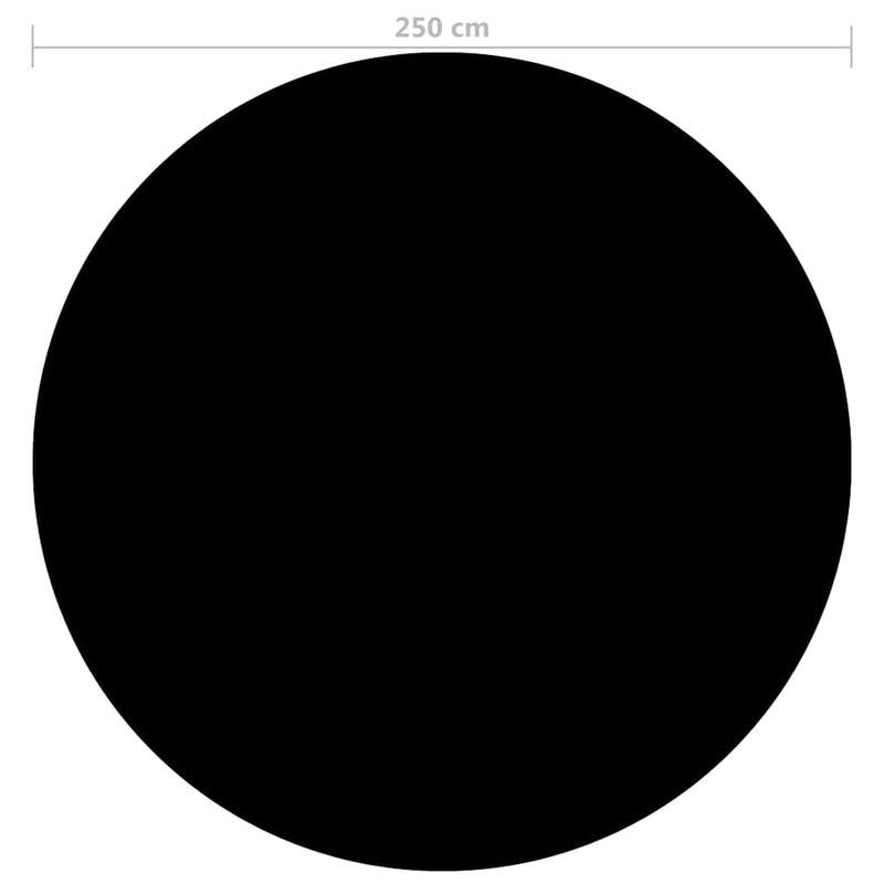 vidaXL fekete polietilén medencetakaró 250 cm