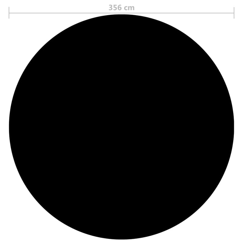 vidaXL fekete polietilén medencetakaró 356 cm