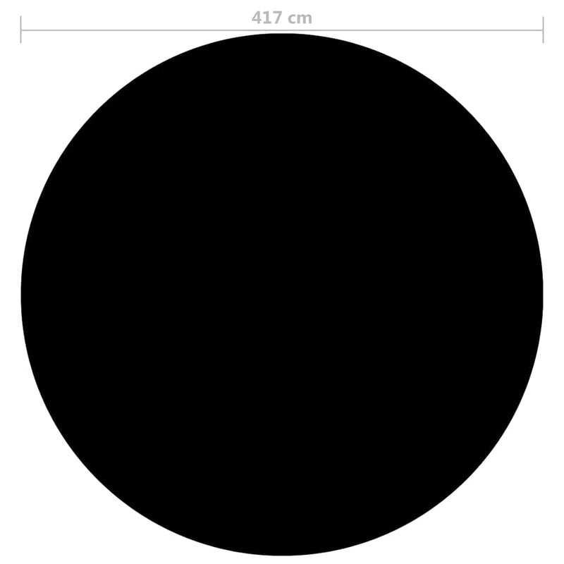 vidaXL fekete polietilén medencetakaró 417 cm