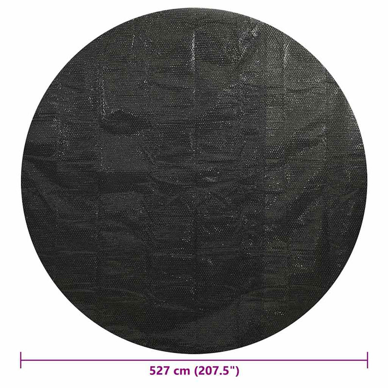 vidaXL fekete polietilén medencetakaró 527 cm