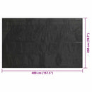 vidaXL fekete polietilén medence takaró 400 x 200 cm