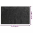 vidaXL fekete polietilén medencetakaró 600 x 300 cm
