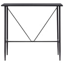 vidaXL fekete MDF bárasztal 120 x 60 x 110 cm