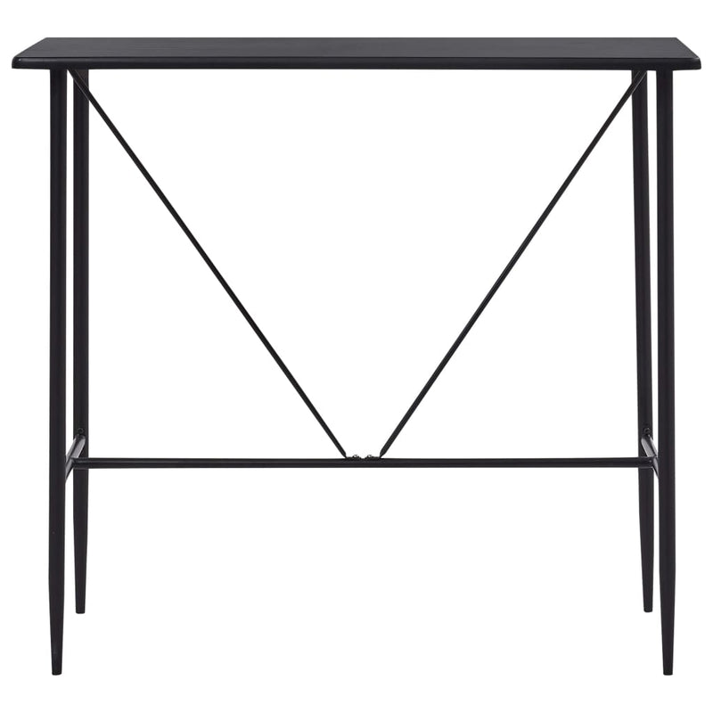 vidaXL fekete MDF bárasztal 120 x 60 x 110 cm