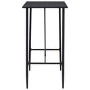 vidaXL fekete MDF bárasztal 120 x 60 x 110 cm