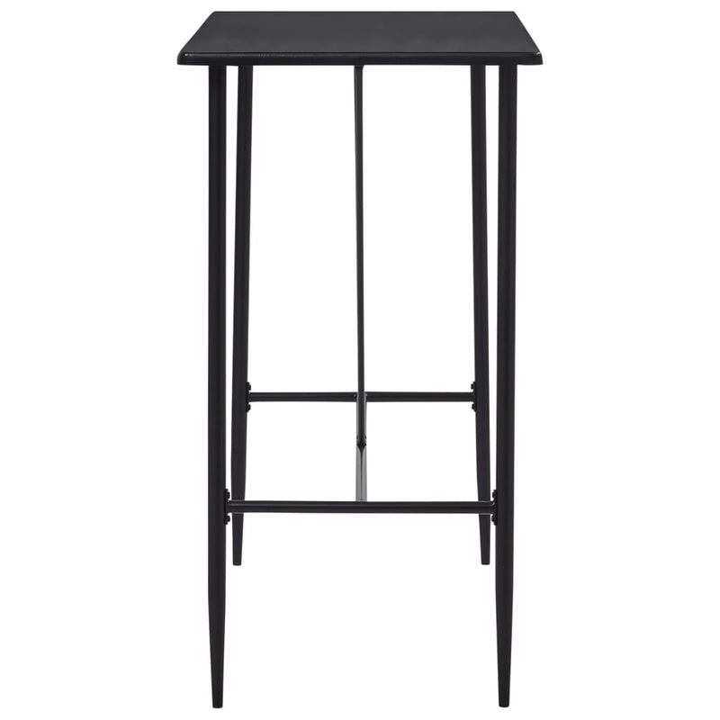vidaXL fekete MDF bárasztal 120 x 60 x 110 cm