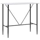 vidaXL fehér MDF bárasztal 120 x 60 x 110 cm