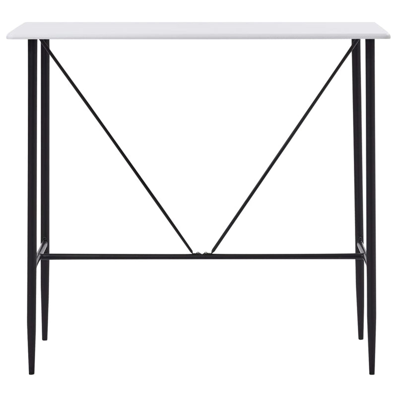 vidaXL fehér MDF bárasztal 120 x 60 x 110 cm