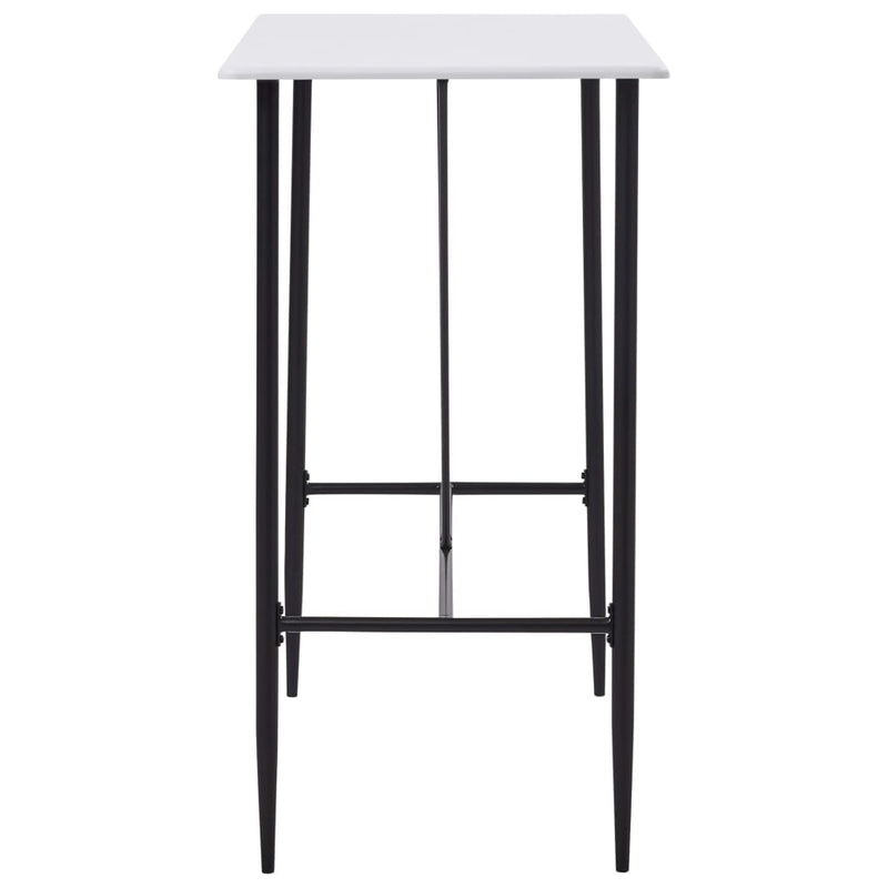 vidaXL fehér MDF bárasztal 120 x 60 x 110 cm