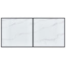 vidaXL fehér edzett üveg dohányzóasztal 160 x 80 x 75 cm