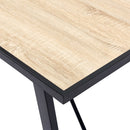 vidaXL tölgyszínű MDF étkezőasztal 120 x 60 x 75 cm