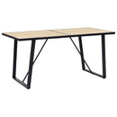 vidaXL tölgyszínű MDF étkezőasztal 160 x 80 x 75 cm
