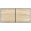 vidaXL tölgyszínű MDF étkezőasztal 160 x 80 x 75 cm