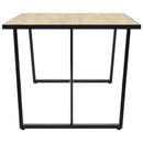 vidaXL tölgyszínű MDF étkezőasztal 200 x 100 x 75 cm