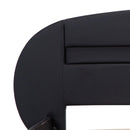 vidaXL fekete műbőr ágykeret LED csíkkal 180 x 200 cm