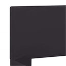 vidaXL fekete LED-es műbőr ágykeret 160 x 200 cm