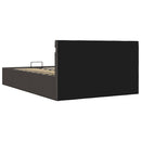 vidaXL sötétszürke LED-es szövetágy hidraulikus tárolóval 140 x 200 cm