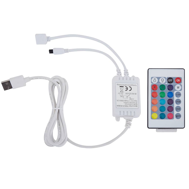 vidaXL sötétszürke LED-es szövetágy hidraulikus tárolóval 140 x 200 cm