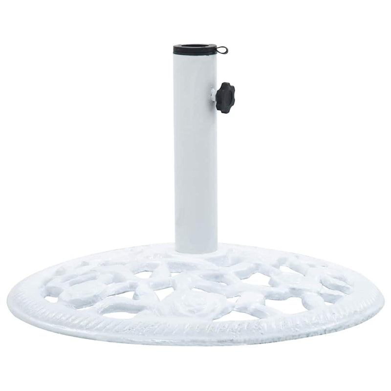 vidaXL fehér öntöttvas napernyőtalp 12 kg 48 cm