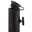 vidaXL bronzszínű öntöttvas napernyőtalp 12 kg 48 cm