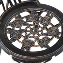 vidaXL 2 db bronzszínű öntött alumínium bisztrószék