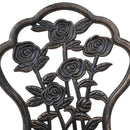 vidaXL 2 db bronzszínű öntött alumínium bisztrószék