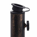 vidaXL bronzszínű öntöttvas napernyőtalp 12 kg 49 cm