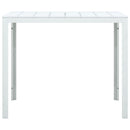 vidaXL fehér fautánzatú HDPE dohányzóasztal 78 x 78 x 74 cm