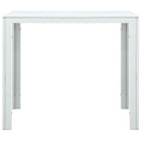 vidaXL fehér fautánzatú HDPE dohányzóasztal 78 x 78 x 74 cm