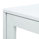 vidaXL fehér fautánzatú HDPE dohányzóasztal 78 x 78 x 74 cm