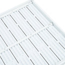 vidaXL fehér fautánzatú HDPE dohányzóasztal 78 x 78 x 74 cm