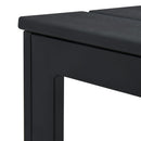 vidaXL fekete fautánzatú HDPE dohányzóasztal 78 x 78 x 74 cm
