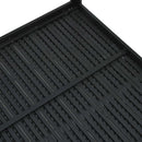 vidaXL fekete fautánzatú HDPE dohányzóasztal 78 x 78 x 74 cm