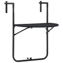 vidaXL fekete rattan hatású műanyag függő erkélyasztal 60x64x83,5 cm