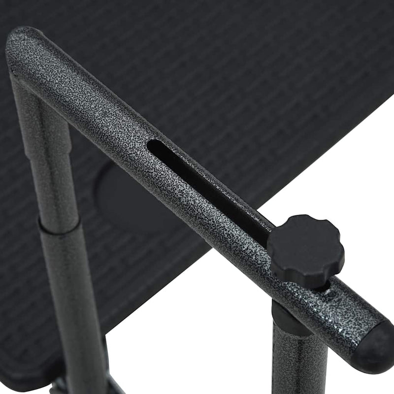 vidaXL fekete rattan hatású műanyag függő erkélyasztal 60x64x83,5 cm
