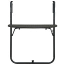 vidaXL barna rattan hatású műanyag függő erkélyasztal 60x64x83,5 cm