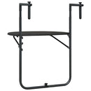 vidaXL barna rattan hatású műanyag függő erkélyasztal 60x64x83,5 cm