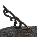 vidaXL bronz színű műanyag napóra 35,5 x 82 cm