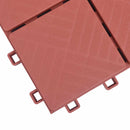 vidaXL Faszegély járólap 10 pcs Piros 30,5 x 30,5 x 2,2 cm