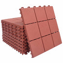 vidaXL Faszegély járólap 10 pcs Piros 30,5 x 30,5 x 2,2 cm