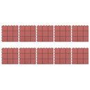 vidaXL Faszegély járólap 10 pcs Piros 30,5 x 30,5 x 2,2 cm